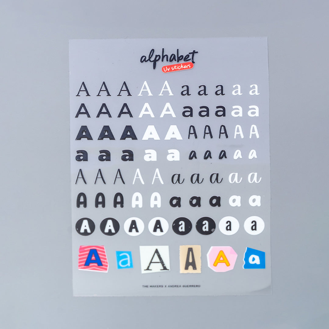 Alphabet UV Sticker Pack