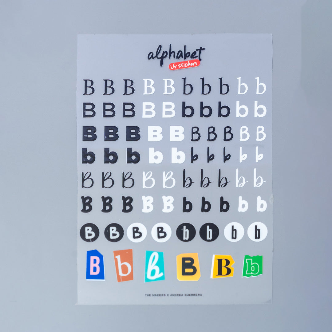 Alphabet UV Sticker Pack