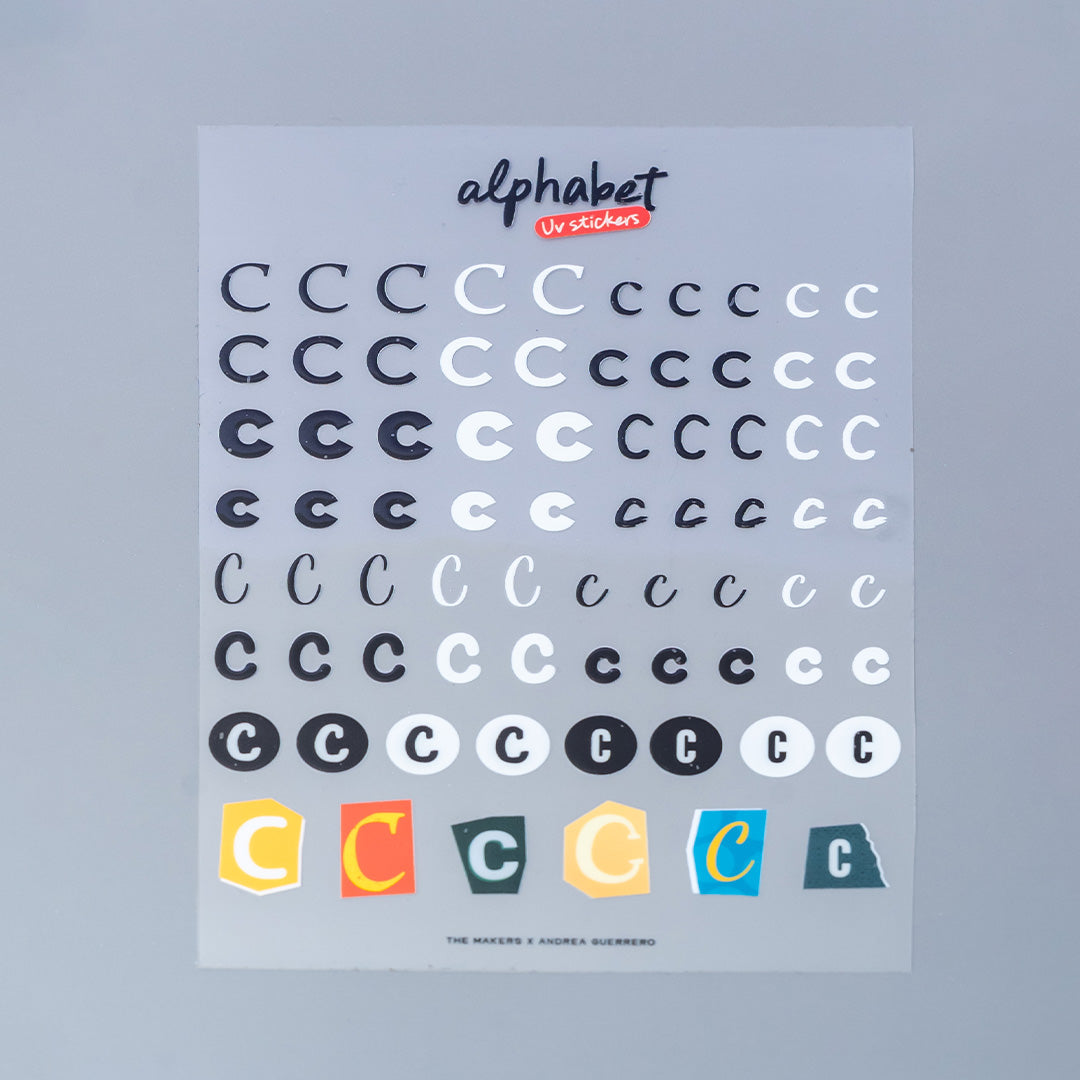 Alphabet UV Sticker Pack