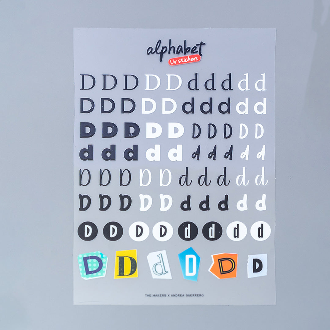 Alphabet UV Sticker Pack