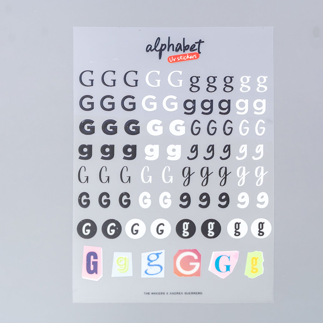 Alphabet UV Sticker Pack