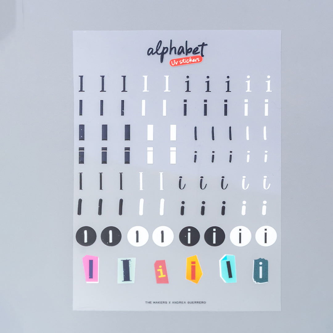 Alphabet UV Sticker Pack