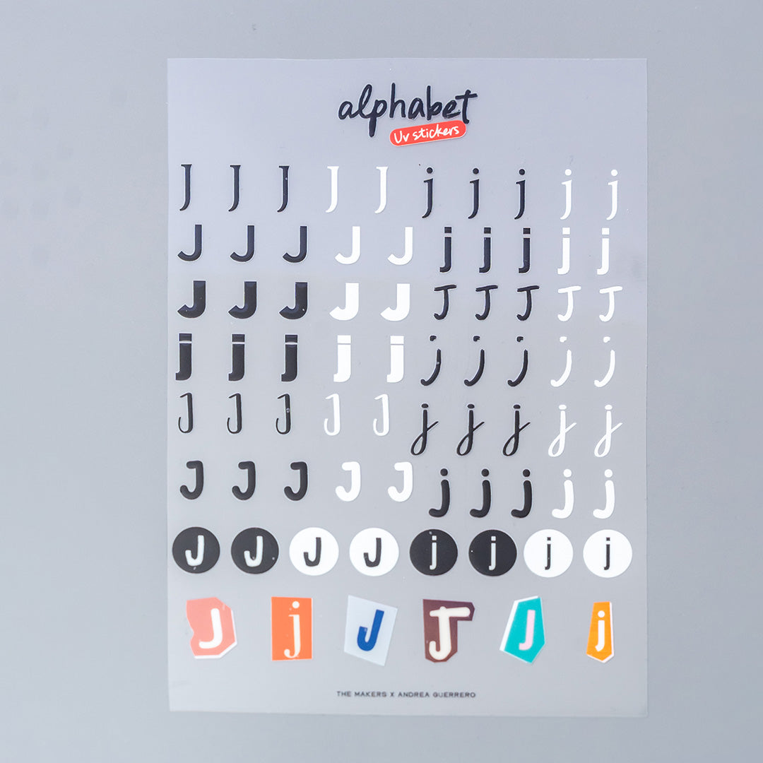Alphabet UV Sticker Pack