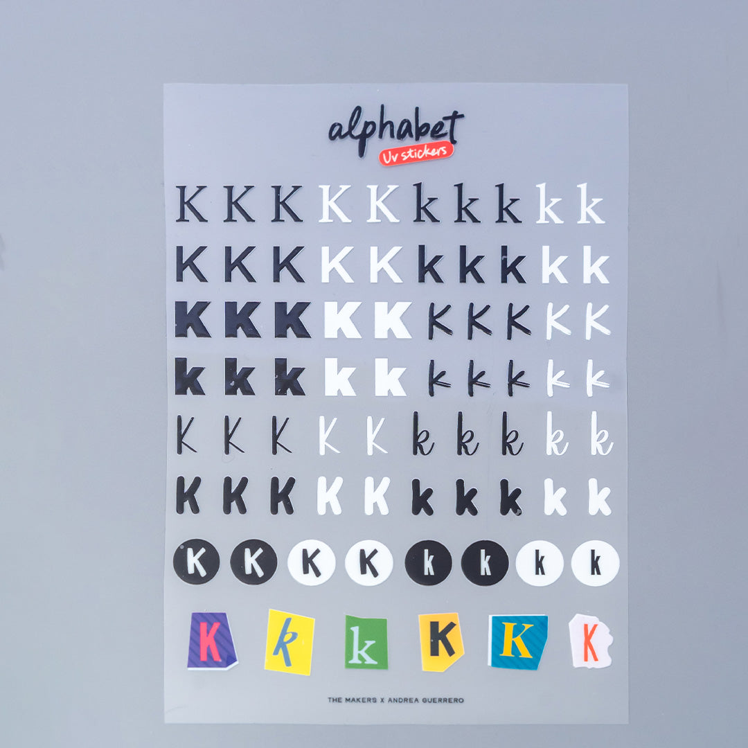Alphabet UV Sticker Pack