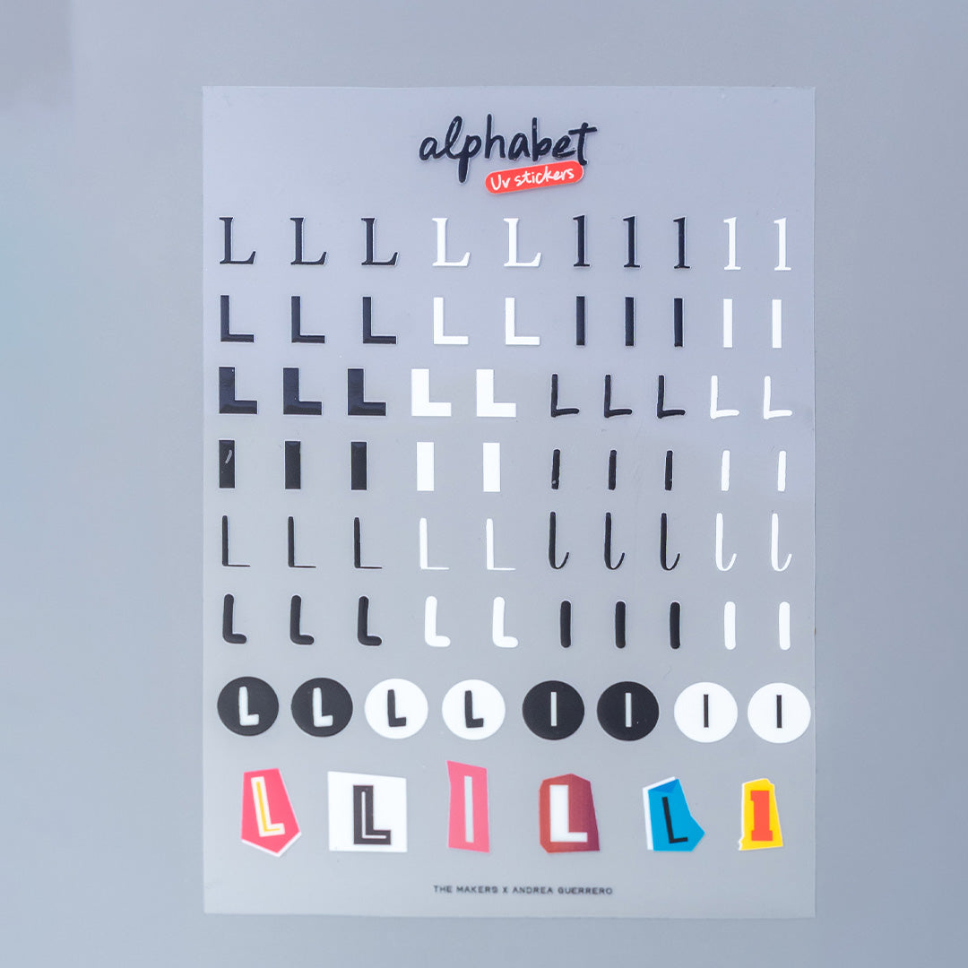 Alphabet UV Sticker Pack