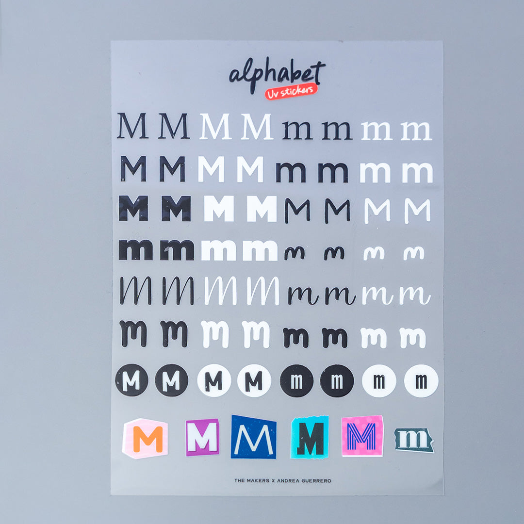 Alphabet UV Sticker Pack