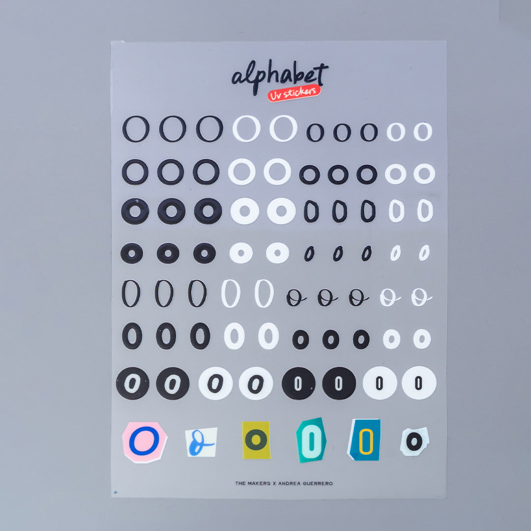 Alphabet UV Sticker Pack