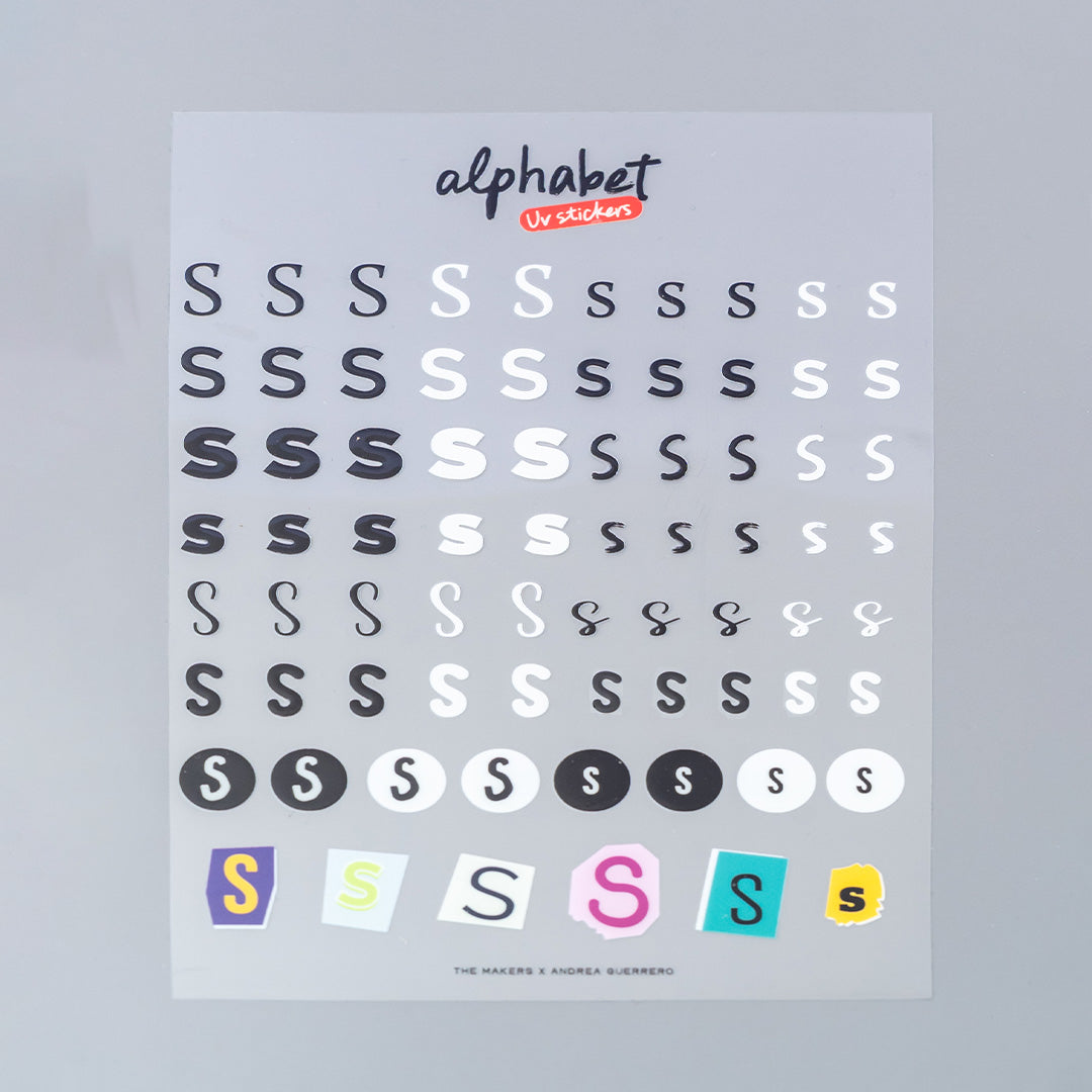 Alphabet UV Sticker Pack
