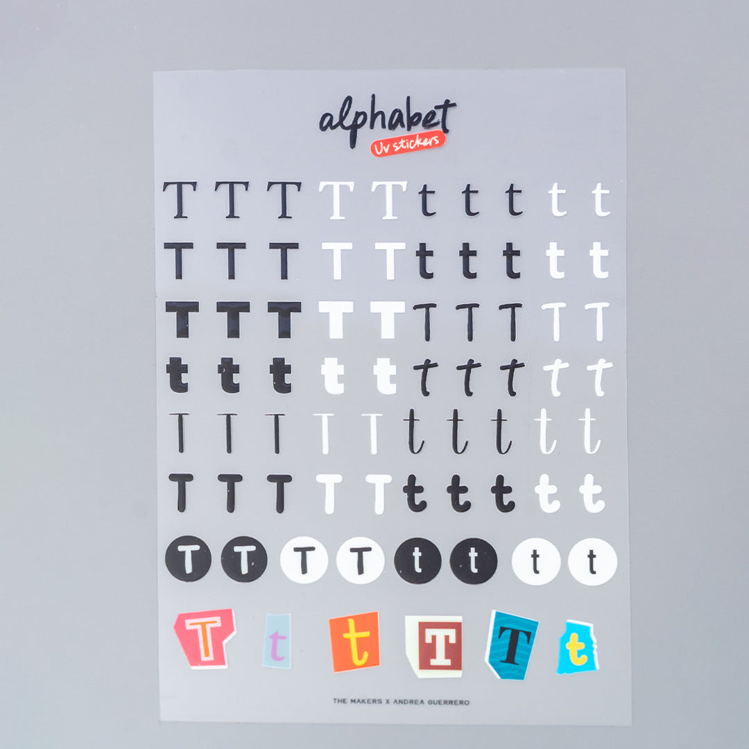 Alphabet UV Sticker Pack