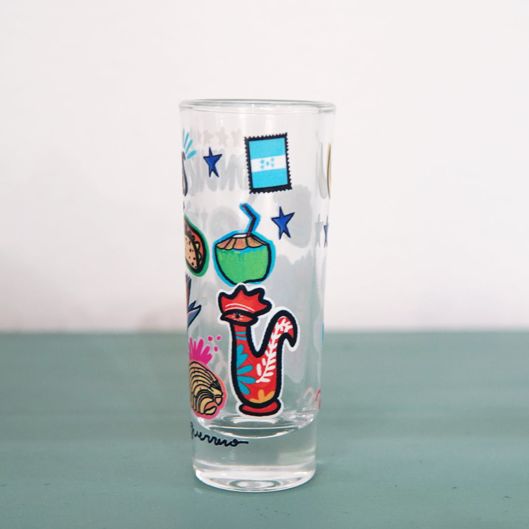 Honduran UV Tequila Shot Glass
