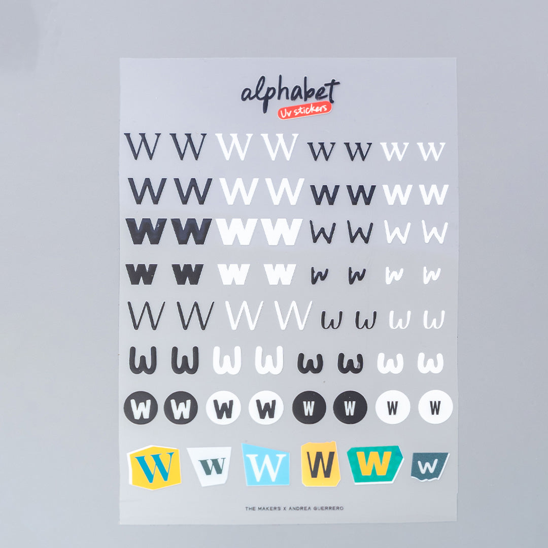 Alphabet UV Sticker Pack