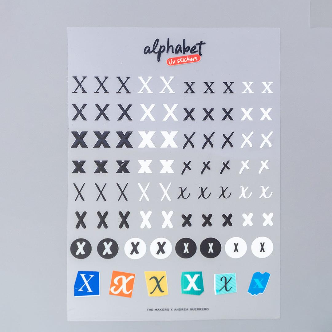 Alphabet UV Sticker Pack