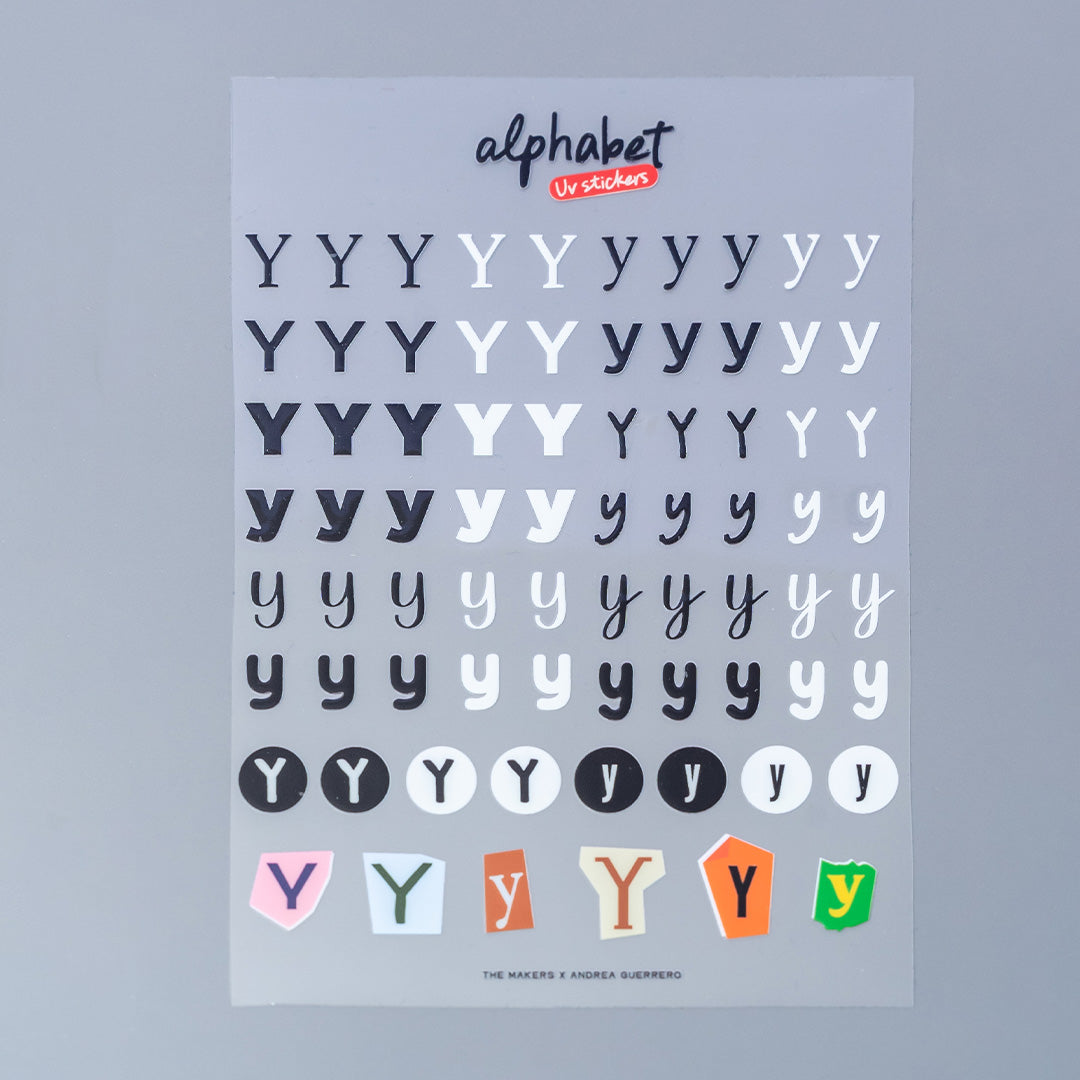 Alphabet UV Sticker Pack