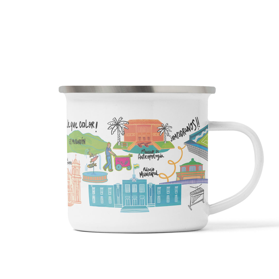 San Pedro Sula Enamel Mug