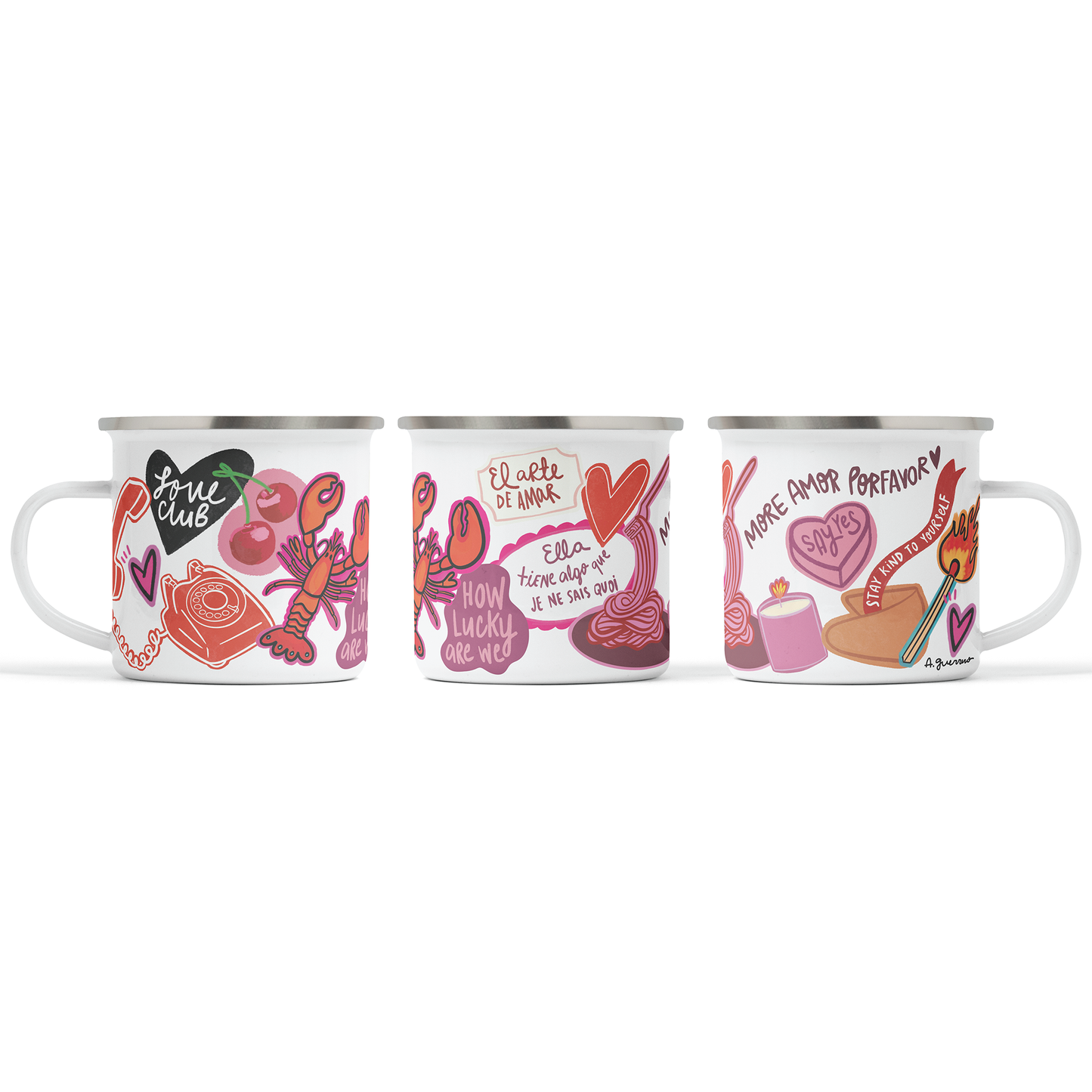 Taza Peltre El Arte de Amar