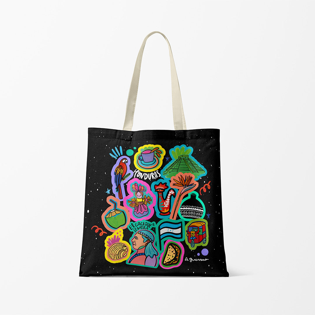 Honduran Sticker Tote Bag