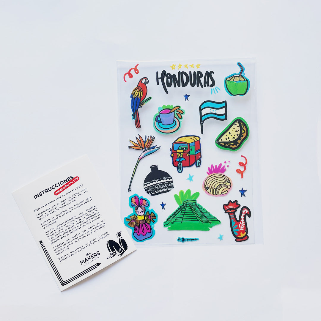 Honduras UV Sticker Pack