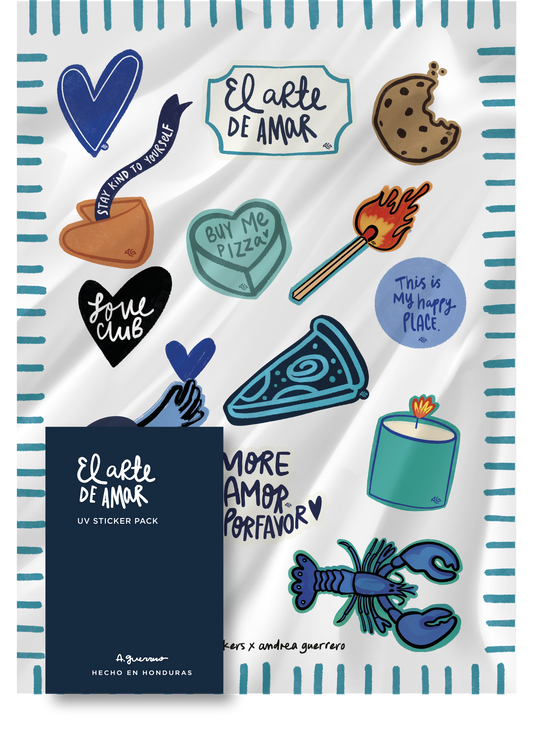 El Arte de Amar UV Sticker Pack