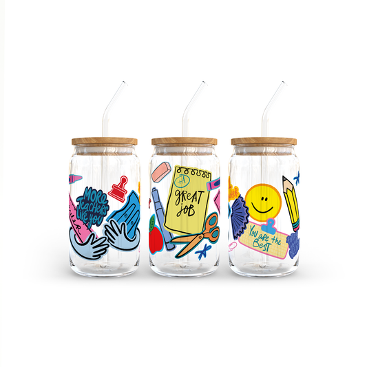El Arte de Enseñar Glass Cup