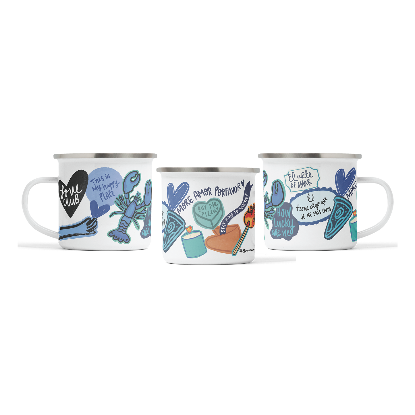 El Arte de Amar Enamel Mug