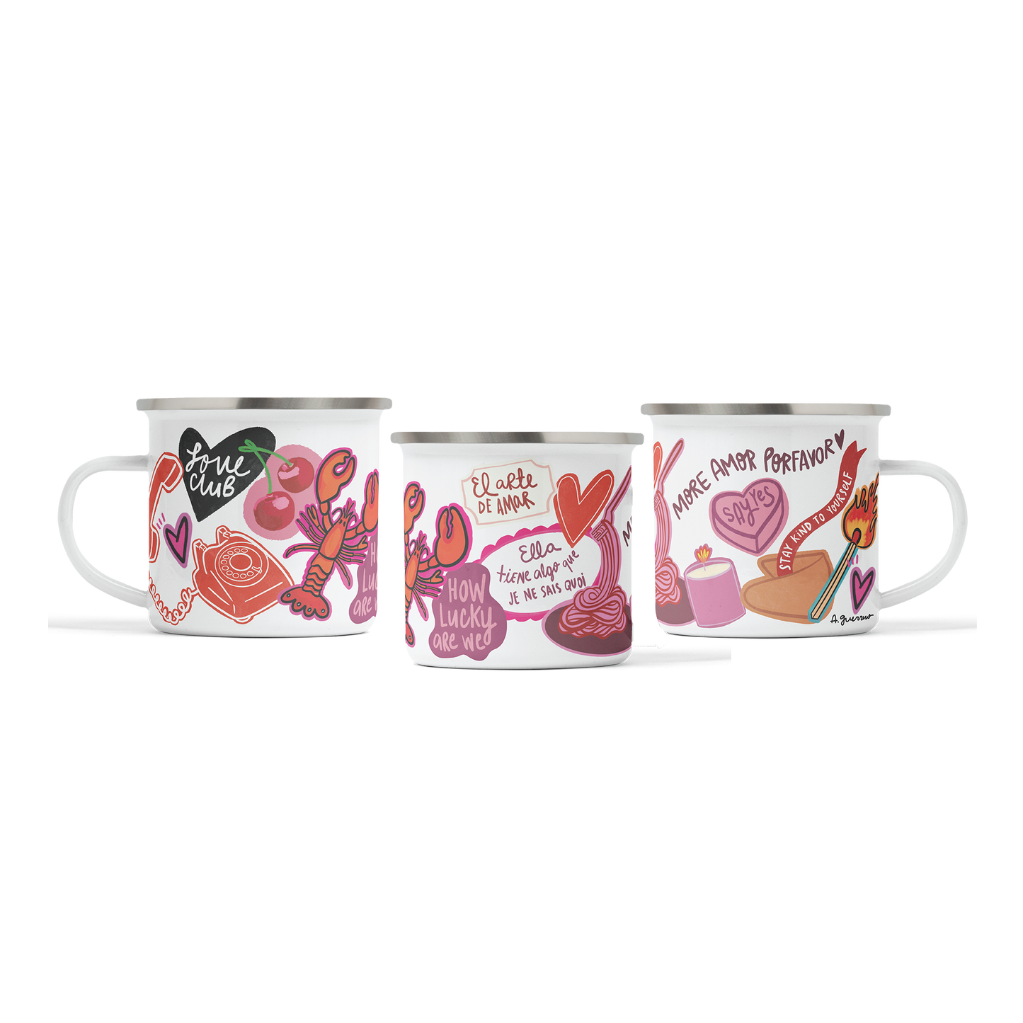 El Arte de Amar Enamel Mug