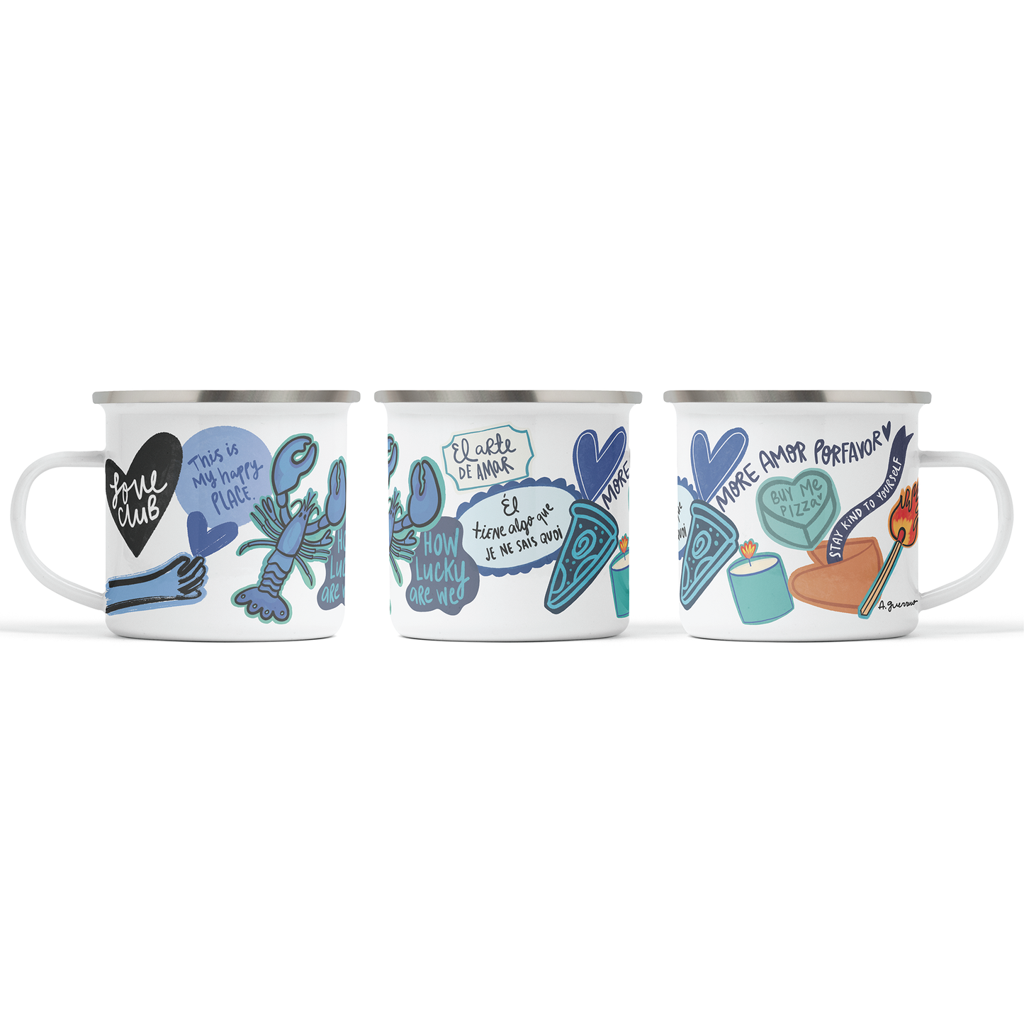 Taza Peltre El Arte de Amar